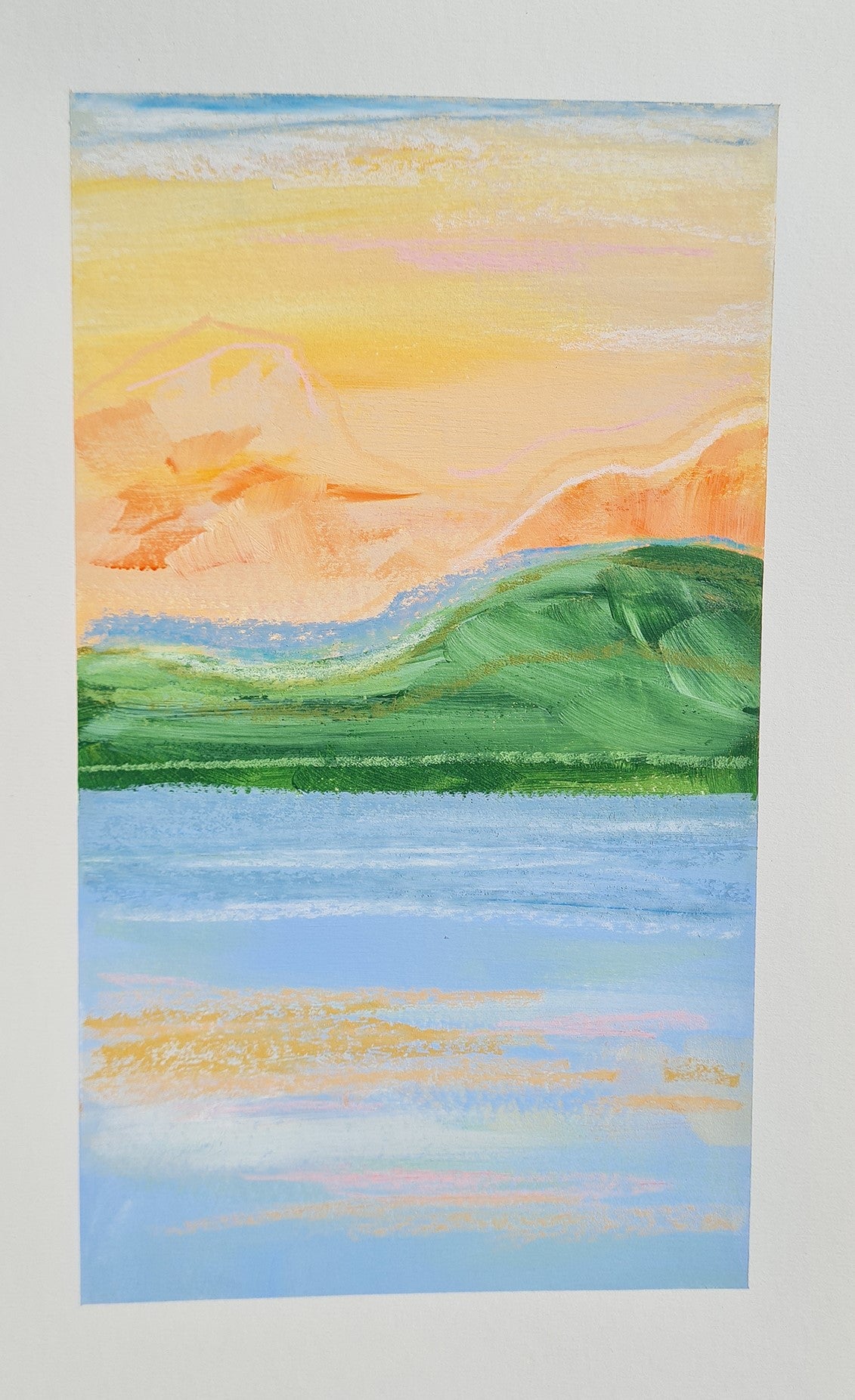 Mountain, Sea & Sky #3 | Original Painting