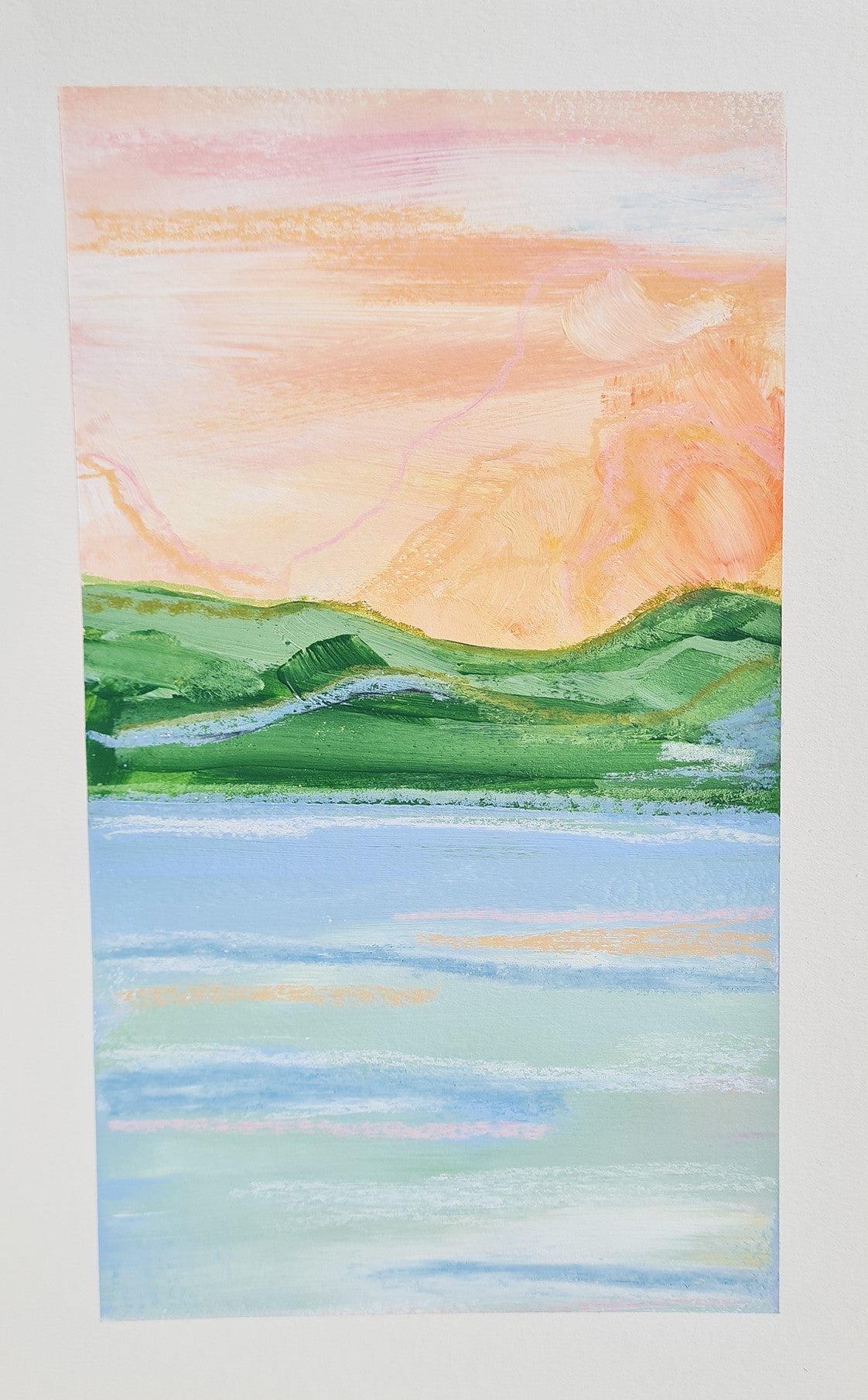 Mountain, Sea & Sky #5 | Original Painting