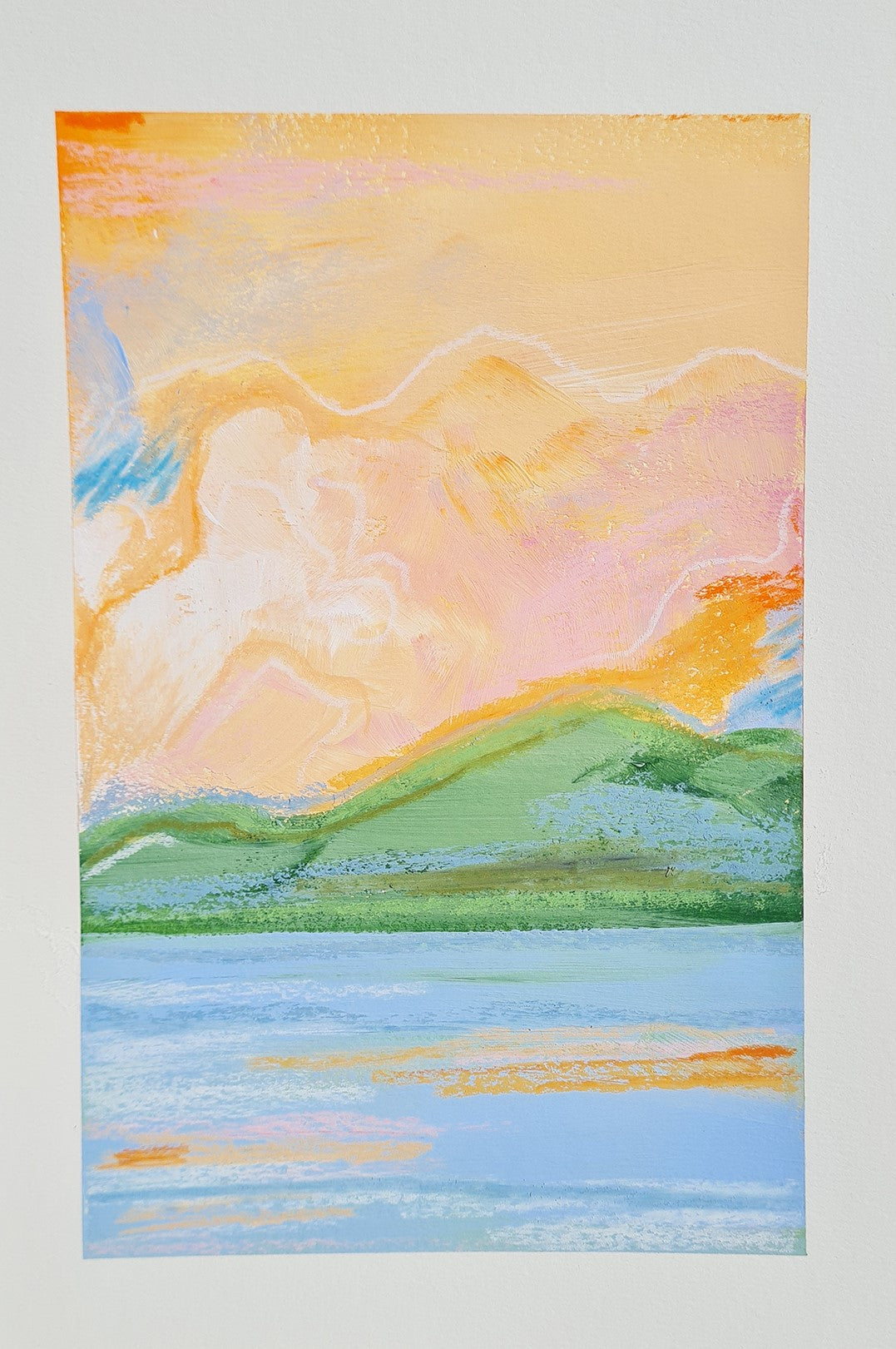 Mountain, Sea & Sky #6 | Original Painting