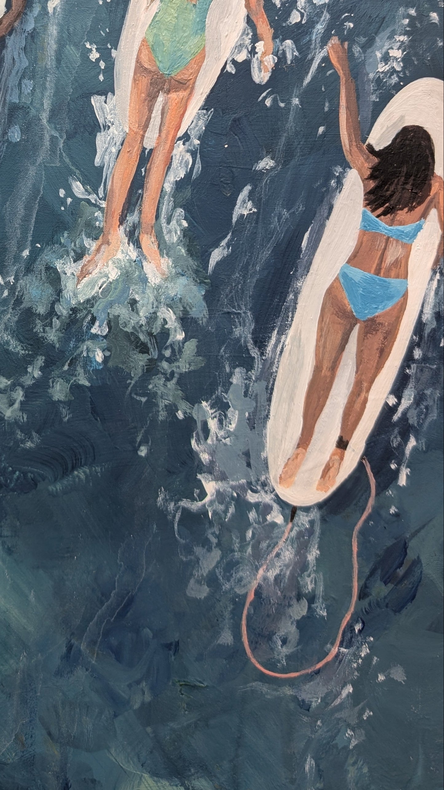 Surf Hair Don't Care | Original Painting