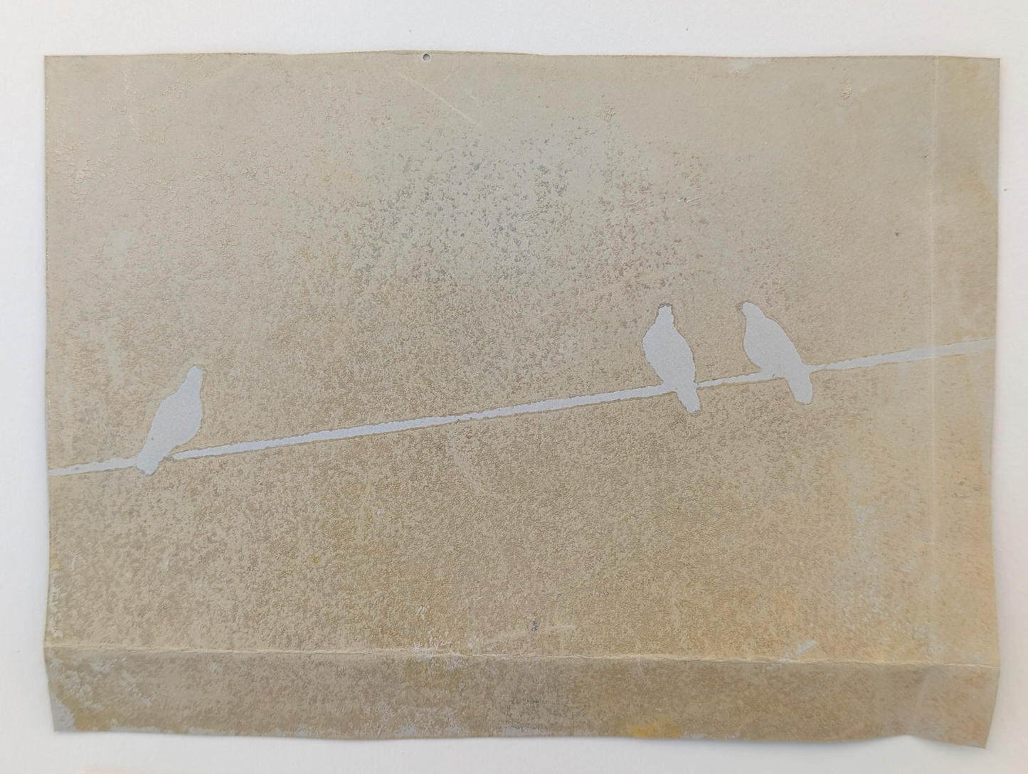 Taupe Skies | Lino Print