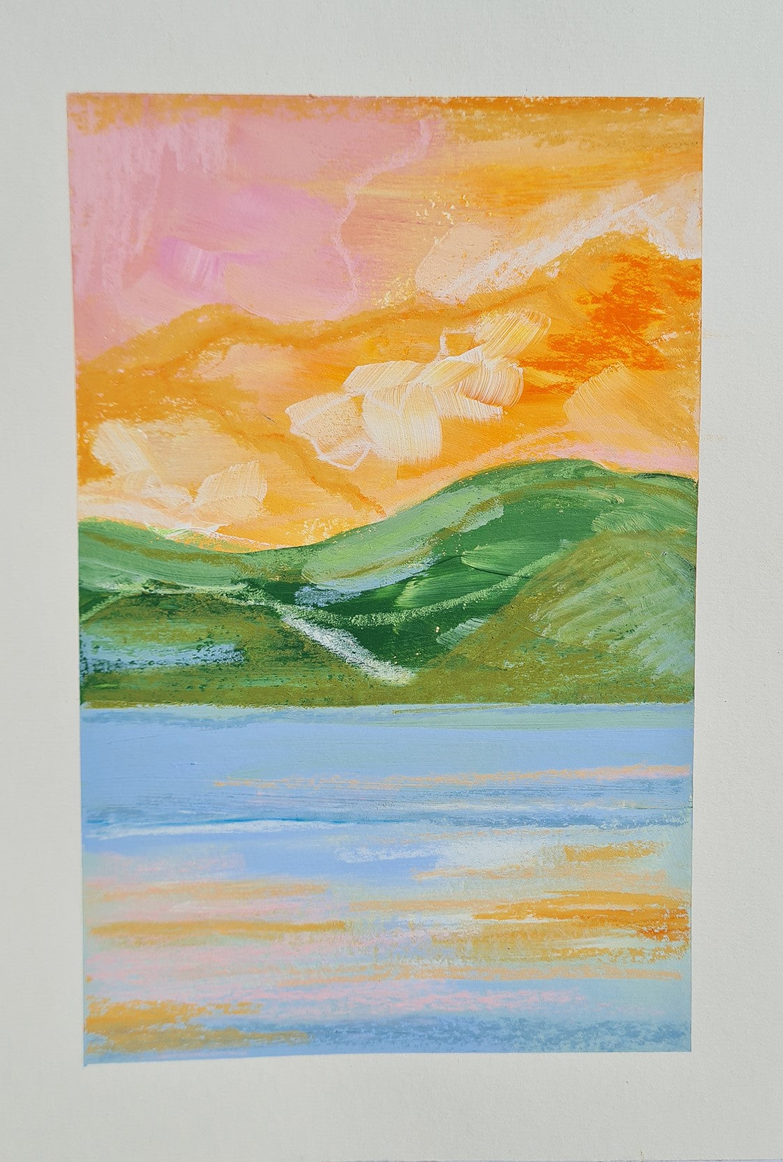 Mountain, Sea & Sky #1 | Original Painting