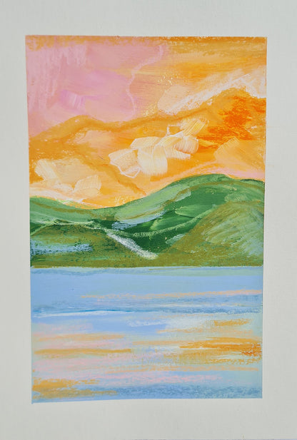Mountain, Sea & Sky #1 | Original Painting
