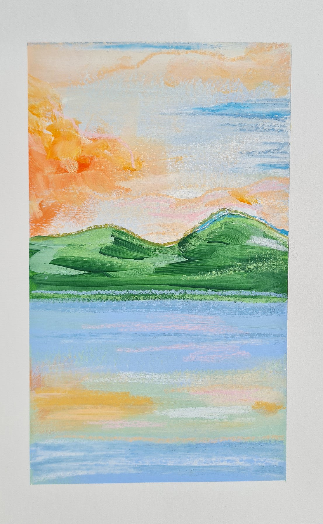 Mountain, Sea & Sky #2 | Original Painting
