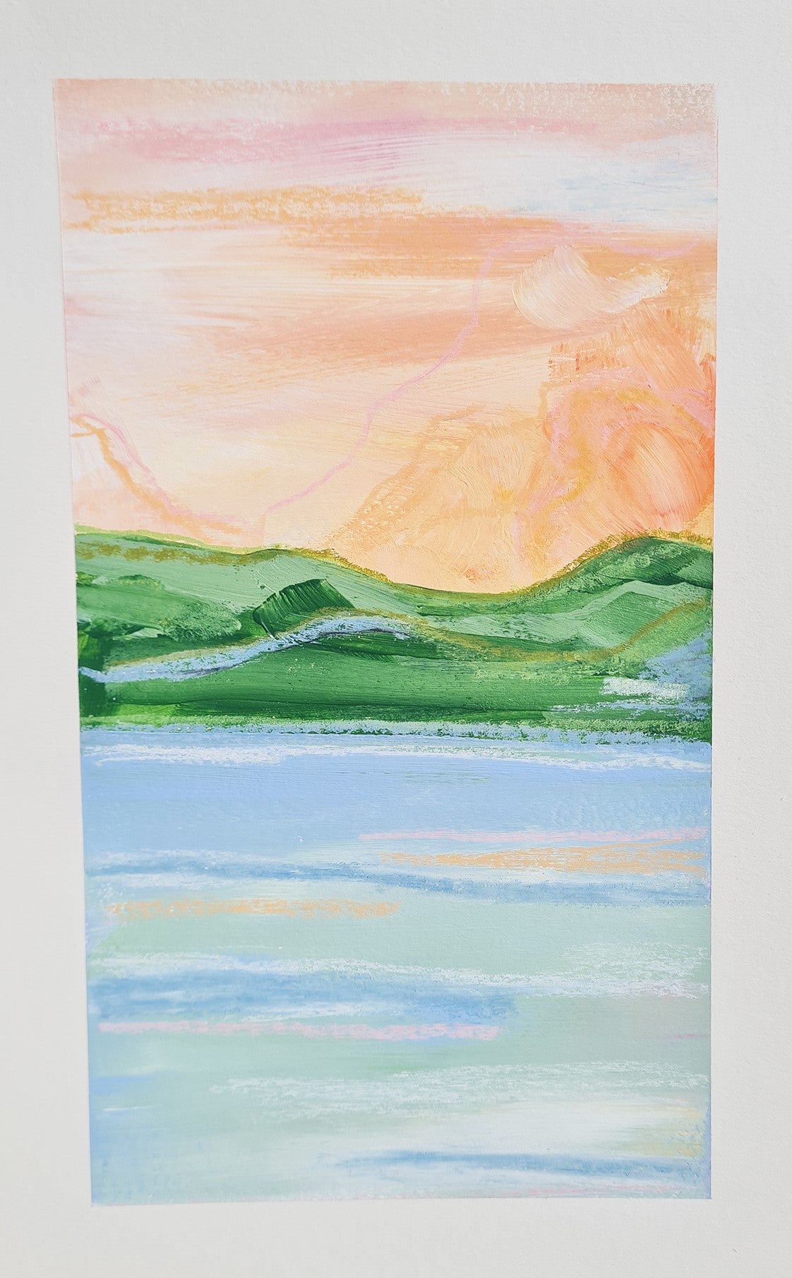 Mountain, Sea & Sky #5 | Original Painting