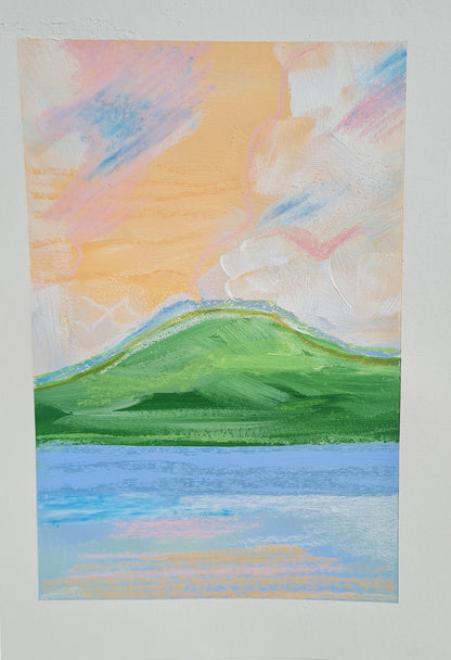 Mountain, Sea & Sky #7 | Original Painting