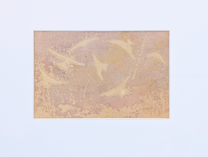 Mauve Gulls | Lino Print