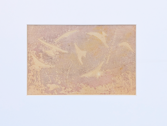 Mauve Gulls | Lino Print