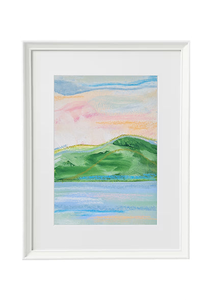 Mountain, Sea & Sky #4 | Original Painting