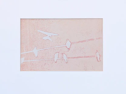 Rose Skies | Lino Print