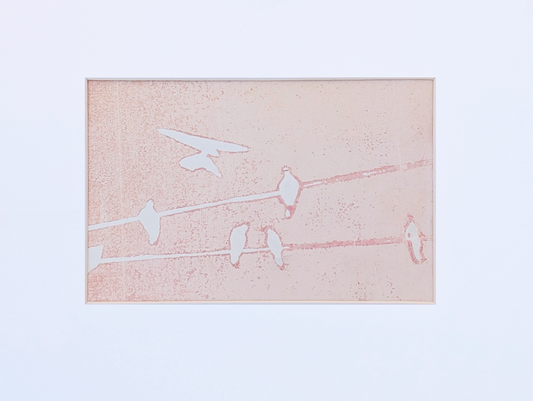 Rose Skies | Lino Print