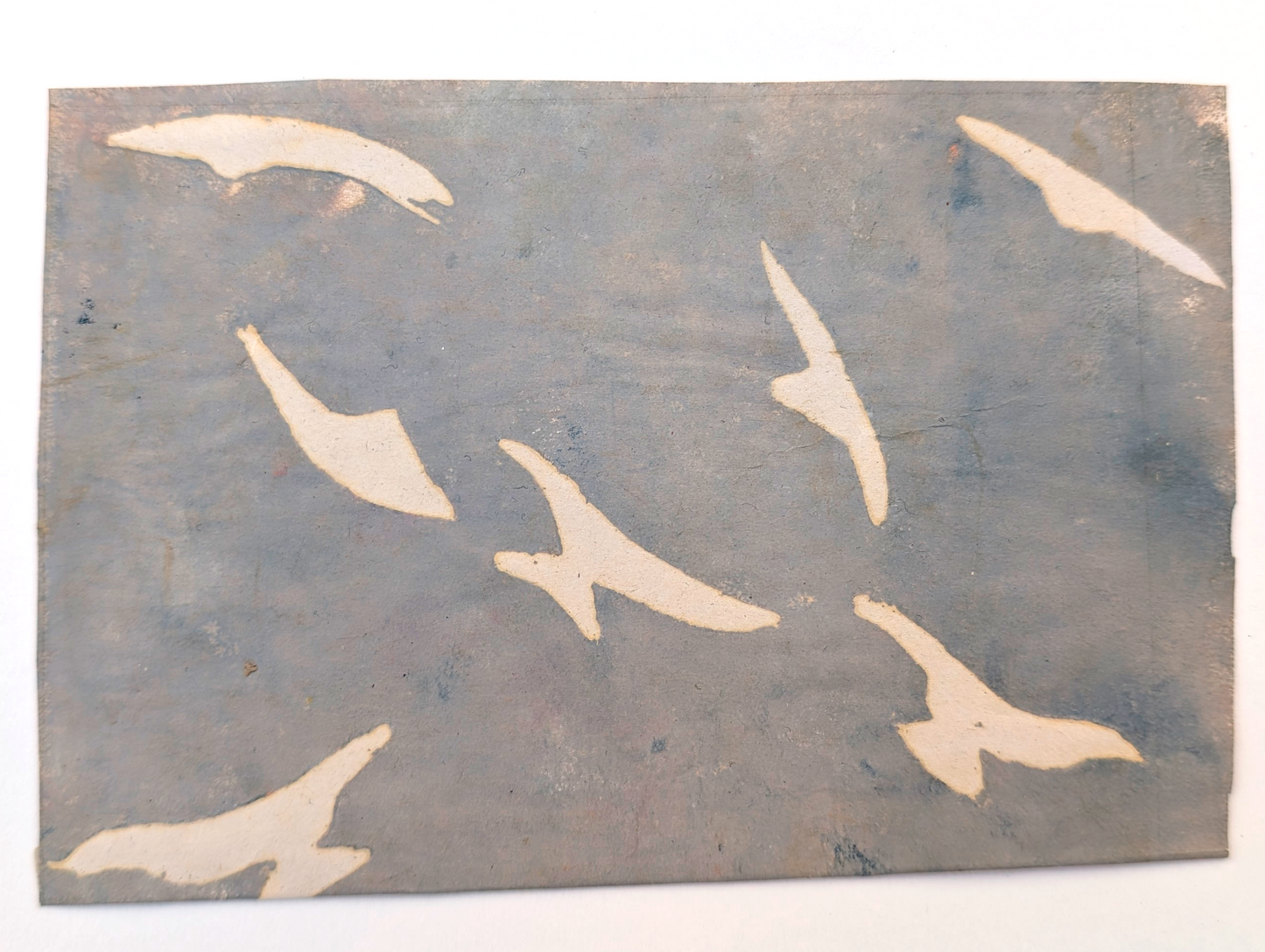 Stormy Gulls | Lino Print