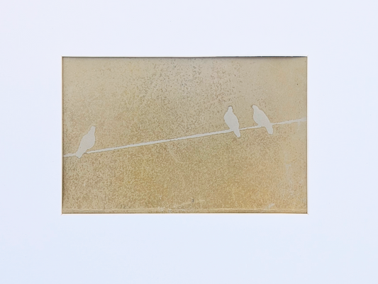 Taupe Skies | Lino Print